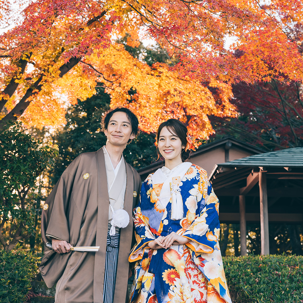 埼玉県越谷市の花田苑でのロケーションフォトウェディング