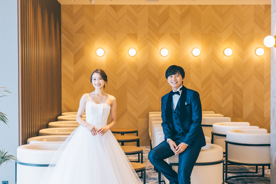 埼玉県越谷市のヒルトップザスクエアでのロケーション結婚写真