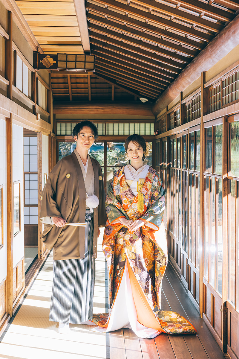 千葉県野田市の野田市市民会館でのロケーションフォトウェディング