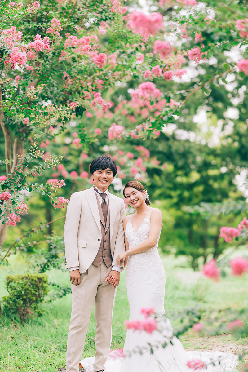 埼玉県草加市のそうか公園でのロケーションフォトウェディング